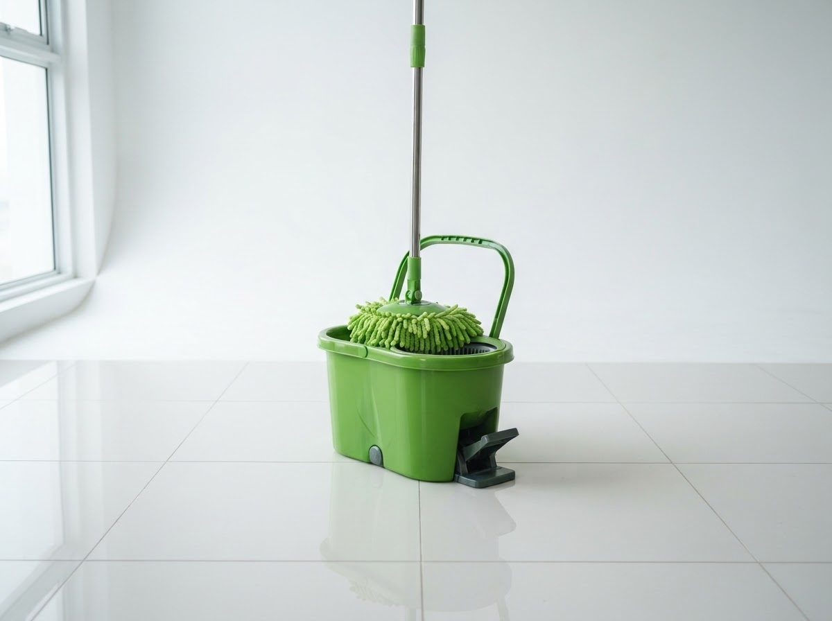 Mop and bucket for floor cleaning